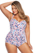 Moulded Cups Peplum Plus Size Bikini